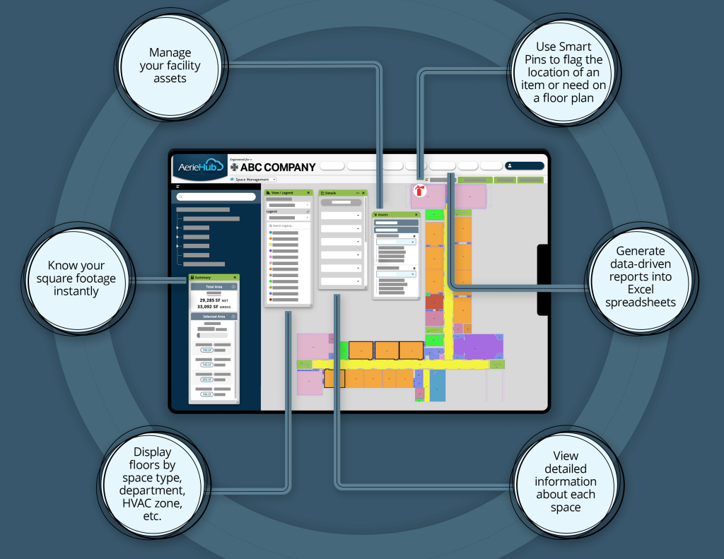 Space Management shown on the screen of an iPad.