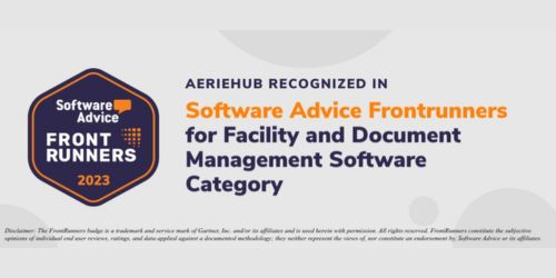 AerieHub recognized in Software Advice Frontrunners for Facility and Document Management Software Category