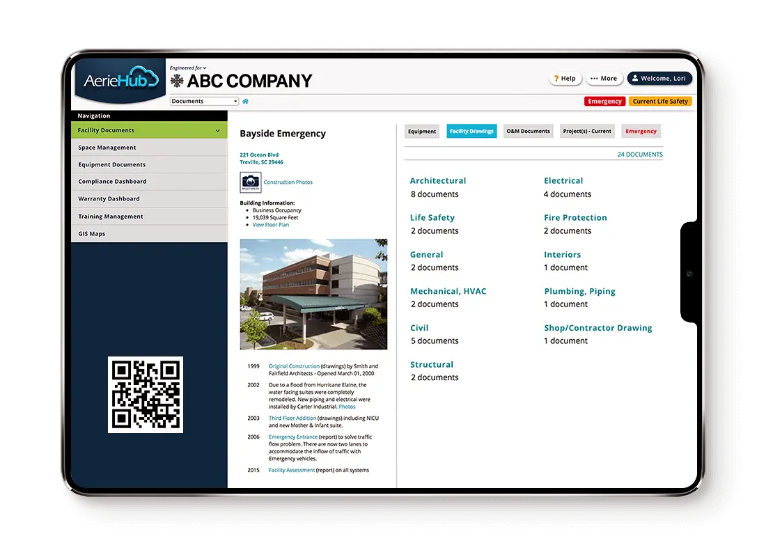 Documents Module shown on an iPad screen