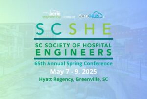 Banner promoting AerieHub attending 65th Annual SCSHE Spring Conference