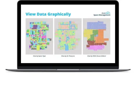 Facility Management software on a laptop