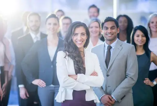 A diverse group of Government staffers