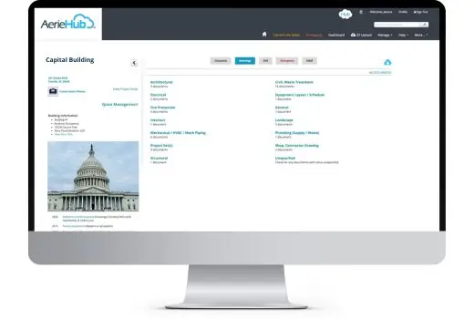 Screenshot of AH Government software